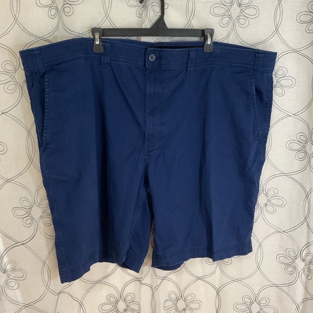 Men's Foundry Dark Blue Chino Shorts Pockets Size 54